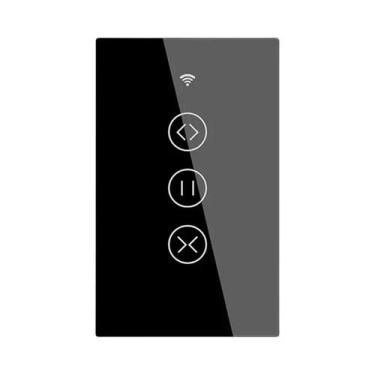 Imagem de Interruptor Inteligente ZigBee Para Cortinas, Controle Sem Fio Por Toq