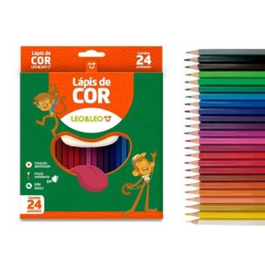 Imagem de Lápis 24 Cores Sextavado Flex Leo&Leo Leonora - 4449