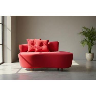 Imagem de Namoradeira Sofá Feijão Suria 150cm Orgânica Veludo - Mansão Decor