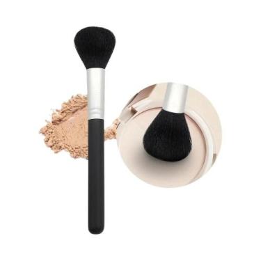 Imagem de Pincel Profissional Multifuncional Preto Para Pó, Base, Blush, Bronzer