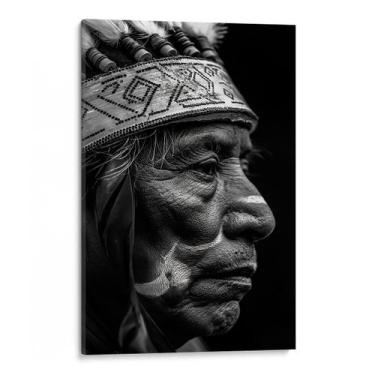 Imagem de Quadro decorativo Índio de Grande Sabedoria - Art Canvas, 120 x 80 cm,