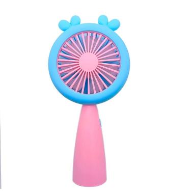 Imagem de Mini Ventilador Recarregável Usb Modelo Led Portátil Rosa