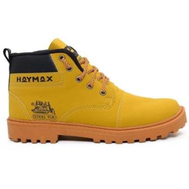 Imagem de Bota Botina Coturno Casual e Adventure Haymax - Reforçada e Sola Tratorada para Trilha e Trabalho-Unissex