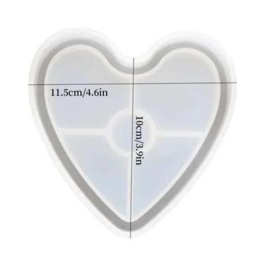 Imagem de Molde De Silicone Para Porta-Copos De Resina Epóxi Cristal: Formatos Q