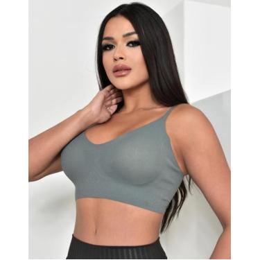 Imagem de Sutiã Top Invisível Adulto Com Bojo Removível Sem Costura Naked - D&A,
