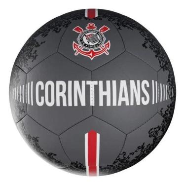 Imagem de Bola de futebol corinthians dioses 2.0 preto-cinza-vermelho/nro 5 - Sp
