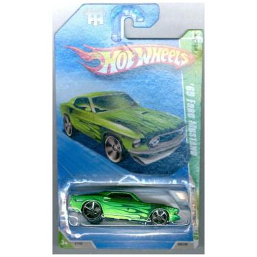 Imagem de Carrinho de Metal Hot Wheels Treasure Hunt - Modelo Ford Mustang 69 Verde