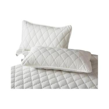 Imagem de Fronha Acolchoada Impermeável De Algodão Escovado Macio E Respirável, 