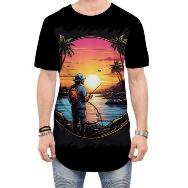 Imagem de Camiseta Longline Pesca Esportiva Pôr do Sol Peixes 14 - Kasubeck Stor