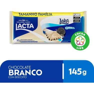 Imagem de Chocolate Lacta Branco Laka Oreo 145g