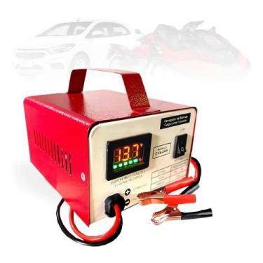 Imagem de Carregador De Bateria 2ah 12v Com display LED Bivolt Moto e - Congratu