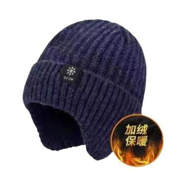 Imagem de Gorro De Inverno Quente Para Homens E Mulheres Com Forro De Fleece E P