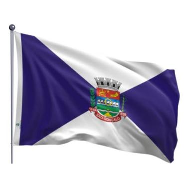 Imagem de Bandeira do Município de São Gonçalo Uma Face Estampada Tamanho 70x100