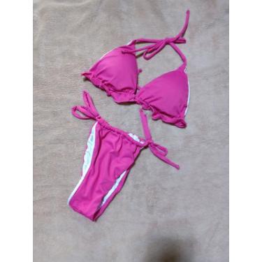 Imagem de Biquíni adulto amarração com bojo - Siri Rosa, Rosa, P