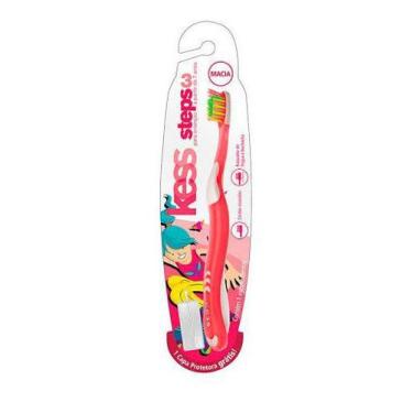 Imagem de Escova de dente para crianças a partir de 7 anos - kess - rosa