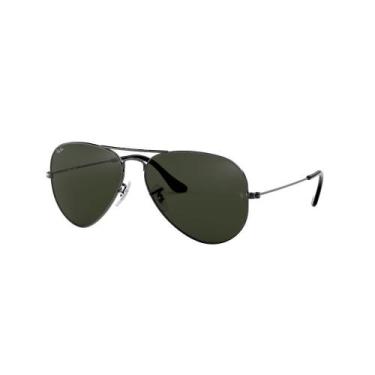 Imagem de Óculos de Sol Aviator Large Metal Prata Ray-Ban