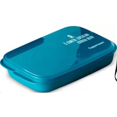 Imagem de Basic Line 590ml Slim com divisória Azul Tupperware