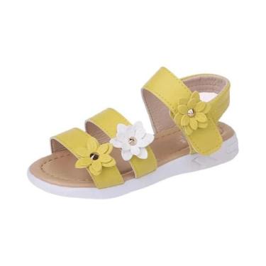 Imagem de Sandálias Florais De Princesa Para Meninas Verão 2024, Calçados Para C