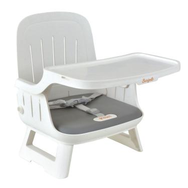 Imagem de Cadeira Portátil de Alimentação Kiwi para 6 a 36 Meses Até 15kg com Bandeja Removível Dobrável Polar Branco Burigotto