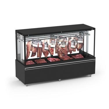 Imagem de Expositor para Açougue 2m Vanguard Top Gancheira Dupla EAVTG2000E 0 a 4ºC 220V Refrimate