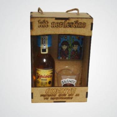 Imagem de Kit Nordestino (Com copo e Cachaça Ypioca em miniatura) arte 90