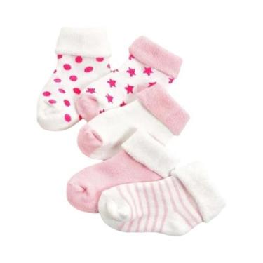 Imagem de Meias De Bebê Para Outono E Inverno, 5 Pares, Quentes, Grossas, Com Pa
