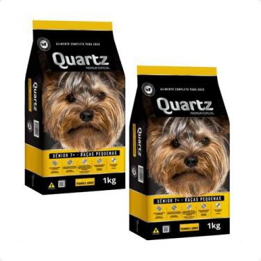 Imagem de Ração Quartz Cães Sênior 7+ Raças Pequenas - 1Kg 2 unidades