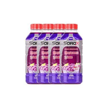 Imagem de Kit 4 Sorox Sabor Uva 550ml