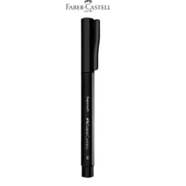 Imagem de Caneta SuperSoft 1.0mm Preta Faber-Castell Vendida a unidade