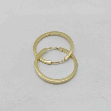 Imagem de Brinco Argola 18 mm Ouro Dourado BRX0404 - ELISTER