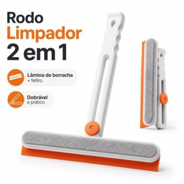 Imagem de Rodo Limpador 2 em 1 Dobrável Vidros Janelas Box Espelhos - Topkingen2