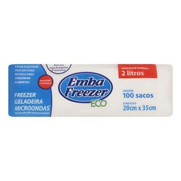 Imagem de Saco Conservar Alimentos C/100 Und Embafreezer De 2l  Kit 2un - Embali