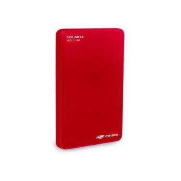 Imagem de Case para HD Externo 2.5 CH-300RD Vermelho C3 TECH - C3TECH