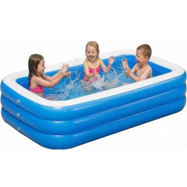 Imagem de Piscina Inflável Minxchen 180x130x56cm Família para Uso Externo