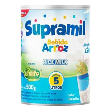 Imagem de Supramil Bebida De Arroz Kids Sabor Baunilha 500 - Unilife