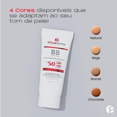 Imagem de Base Gel Creme Com Protetor Solar BB Cream FPS 50 Tonalizante Tonalida