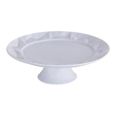 Imagem de Prato Para Bolo 32,5cm por 10,5cm Com Pé Edros Porcelana Germer