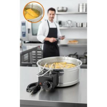 Imagem de Fritadeira Elétrica Industrial 3,5L Inox 110V Profissional - Congratul