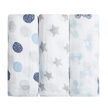 Imagem de Papi Textil Cueiro Swaddle Papi Soft Estampado 100 Cm X 80 Cm Contem 03 Un