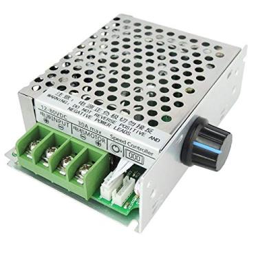 Imagem de Controle de velocidade do motor DC da Greartisan PWM interruptor variável de regulador de velocidade CCMHCN com botão de controle de velocidade, DC 12-80V 30A