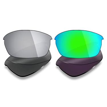 Imagem de Mryok 2 pares de lentes polarizadas de substituição para óculos de sol Oakley Flak Jacket – Opções