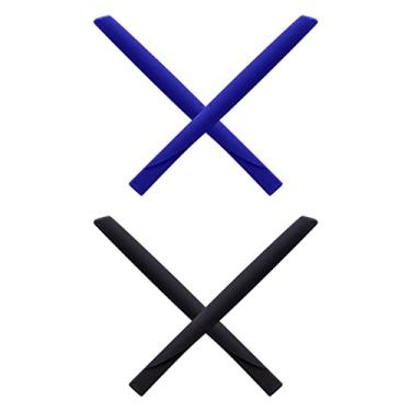 Imagem de Mryok Brincos de substituição para óculos de sol Oakley COIN OX5071 – Opções, Azul e preto, One Size