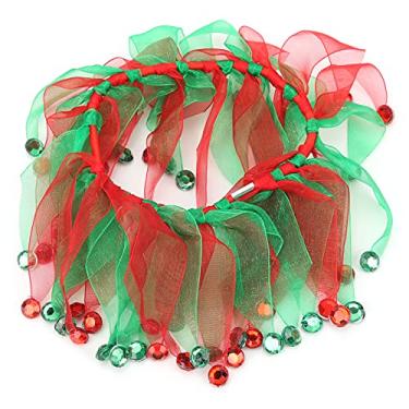 Imagem de Shanrya Vestido para galinhas, gola de galinha para Natal vestido de galinha colorido para o dia das bruxas, vestido combinando vermelho e verde, para decoração de festivais de frango (modelos de Natal, tamanho único)