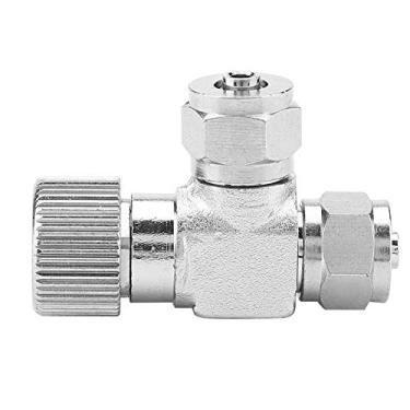 Imagem de Válvula de agulha para de aquário, regulador de CO2, acessório para tanques de peixes, válvula de micromedição de cabeça dupla para mangueira (02#)