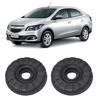 Imagem de Par Coxim Batente Dianteiro Chevrolet Prisma 2013 2014 2015