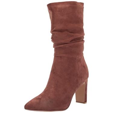 Imagem de Chinese Laundry Bota feminina Ezra Suedette Fashion, Marrom, 7.5