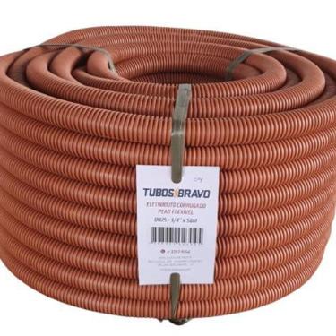 Imagem de Conduíte Corrugado Eletr. Laranja Dn 25 3/4 X 50M - Pead