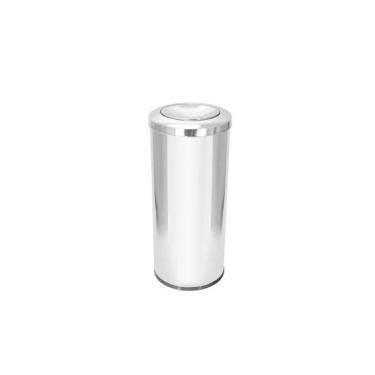 Imagem de Lixeira Aço Inox com tampa meia Elemento 22 Litros