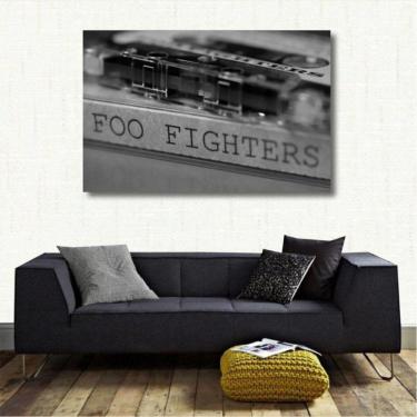 Imagem de Quadro decorativo Foo Fighters - Retrô - Tela em Tecido