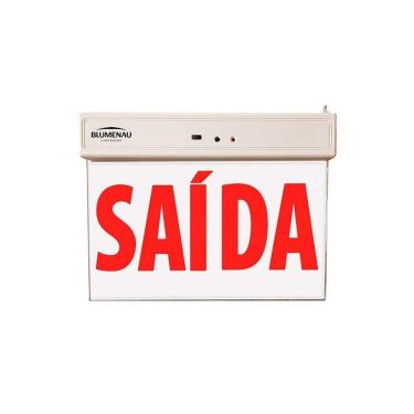 Imagem de Placa de Saída de Emergência Blumenau 1W Bivolt